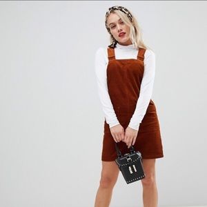 New Look Pinny Corduroy Overall Dress US 10